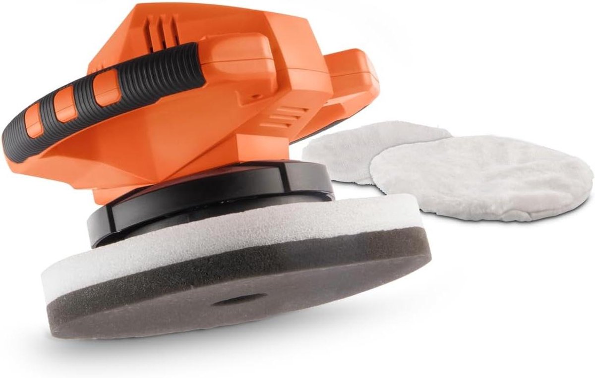 Polijstmachine - Schuurmachine - Middelgrote oppervlakken - Instelbare snelheid - 240 mm schijf - Oranje