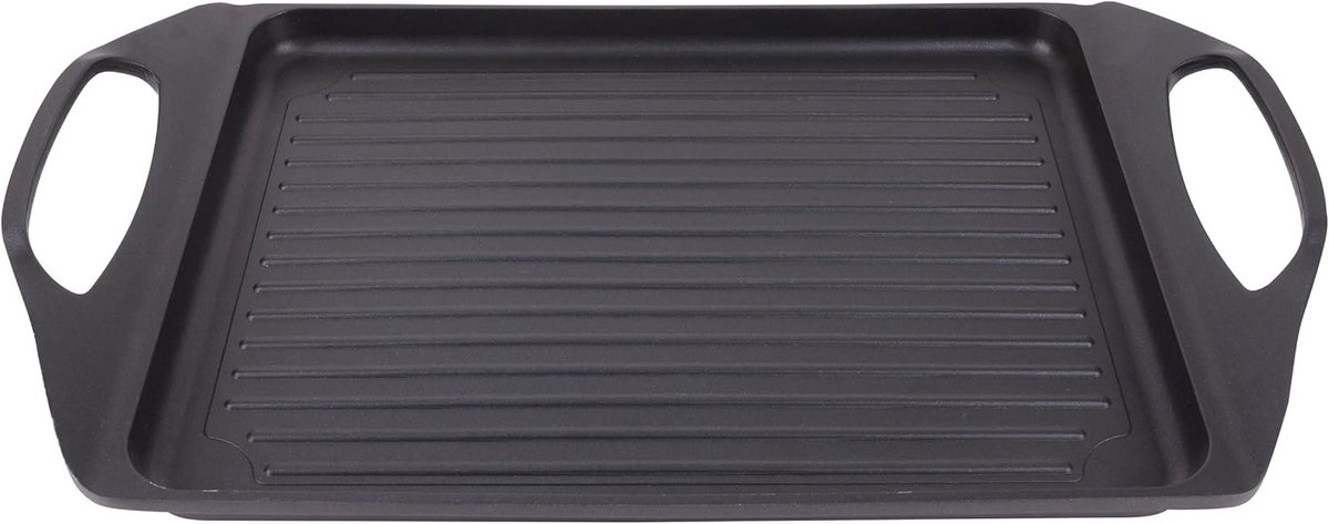 Grillplaat - Bakplaat - Buiten Koken - Gietaluminium - 45 x 27 cm - Aarde