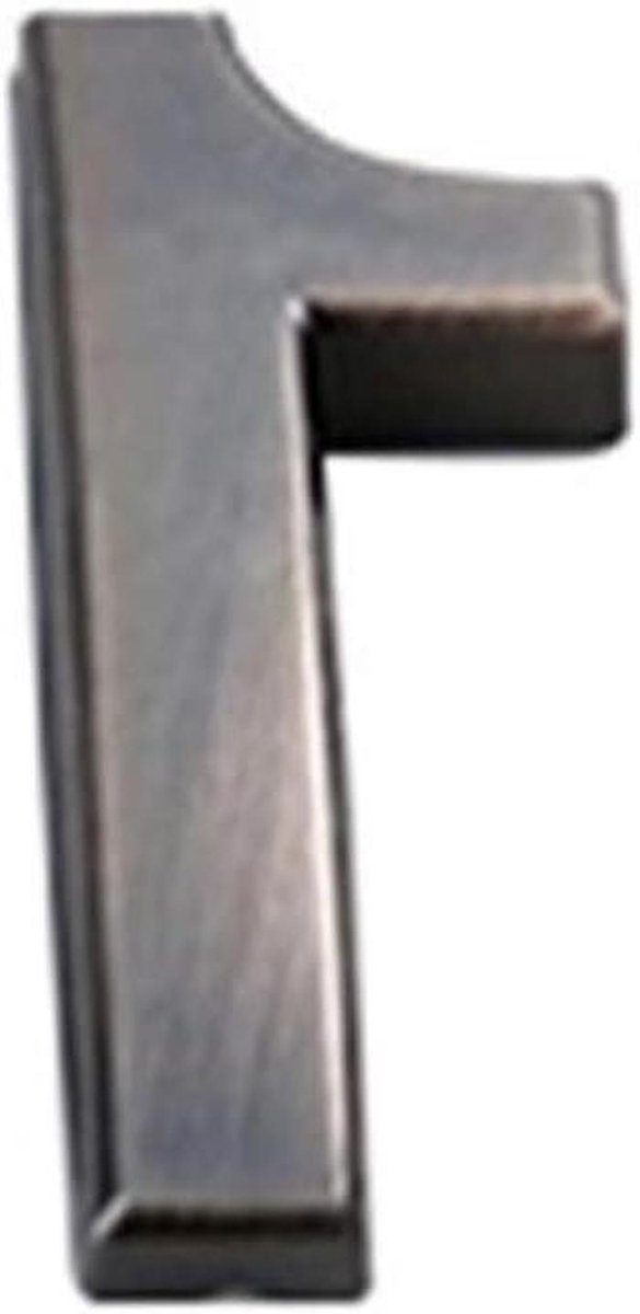 Huisnummer Plaat - Deur Adres - Huis Herkenning - Modern Design - 5cm Hoog - Zilver