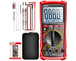 Digitale Multimeter - Meetinstrument - Auto Onderhoud - Hoge Nauwkeurigheid - 2000V - Zwart/Rood