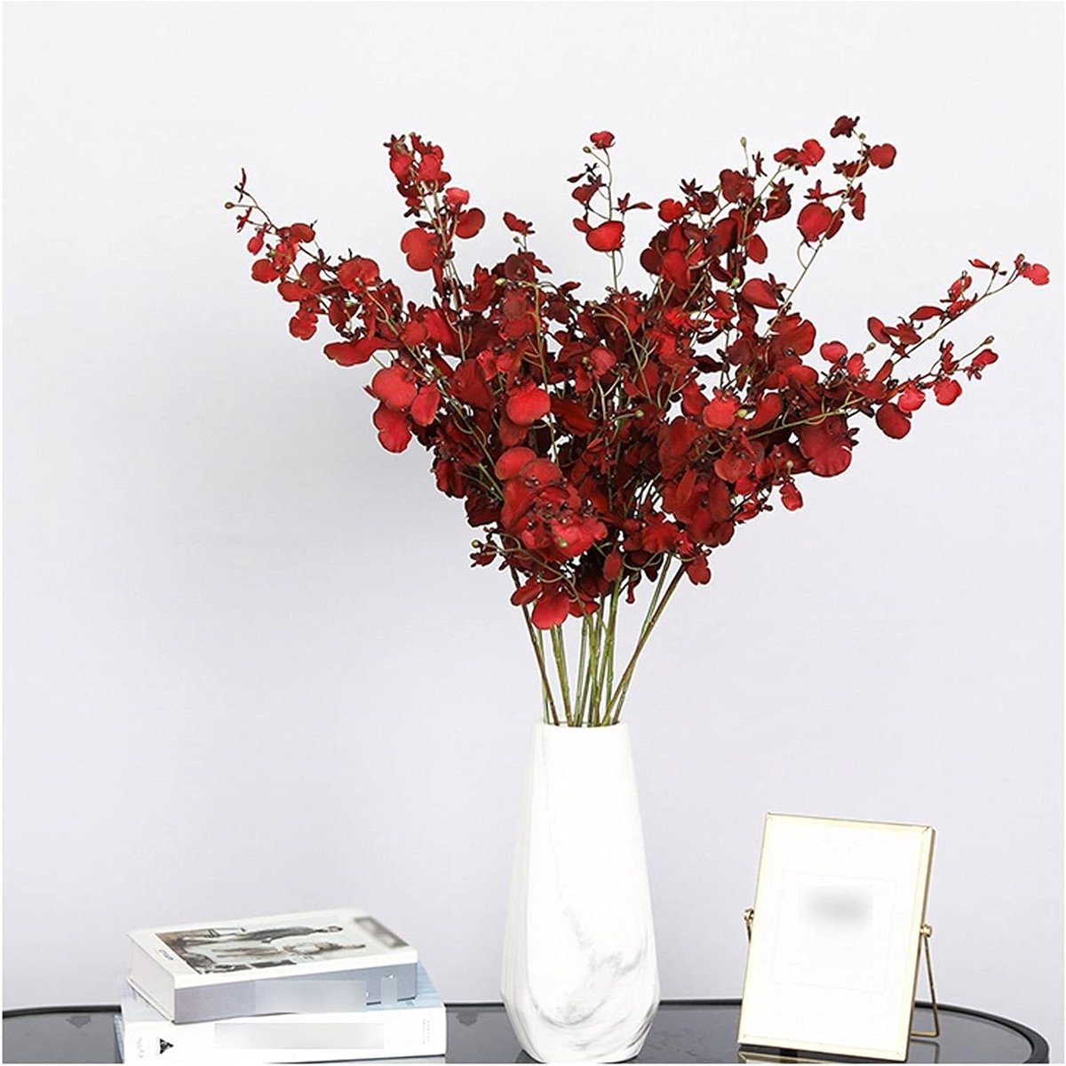Kunstorchidee met Vaas - Zijden Bloemen Decoratie - Woonkamer Aankleden - Realistische Blo