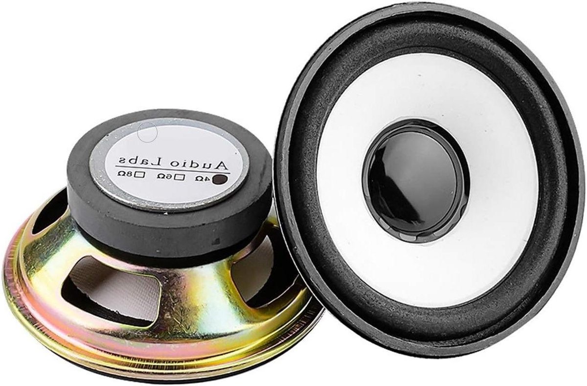 Mini Luidsprekers - Draagbare Audio - Muziek Afspelen - 10W Vermogen - 3 Inch - Goud