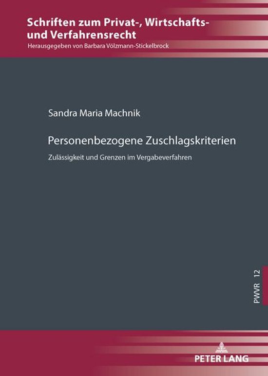 Schriften zum Privat-, Wirtschafts- und Verfahrensrecht 12 - ... - cover