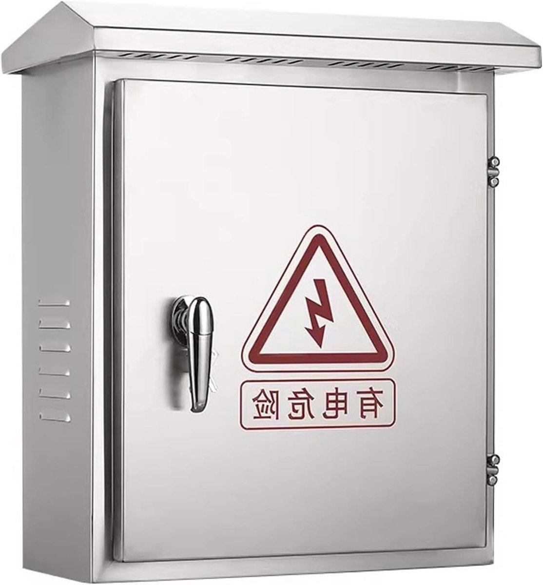 Laadstation Behuizing - EV Oplader Box - Elektrisch Laden - Roestvrij Staal 304 - 60x20x80cm - Zilverkleurig