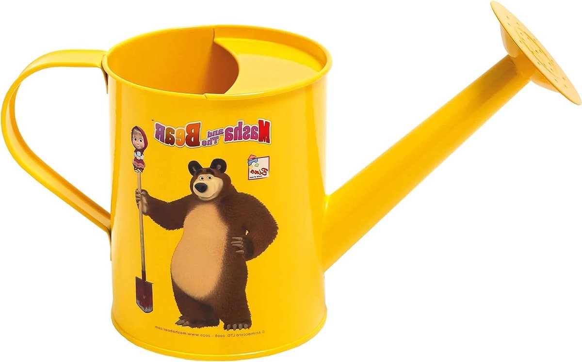 Mascha und der Bär Gieter, tuingereedschap voor kinderen (zandspeelgoed, speelgoed vanaf de leeftijd van 3 jaar, inhoud: 0,75 liter, afmetingen: 10 x 25 x 13 cm), meerkleurig