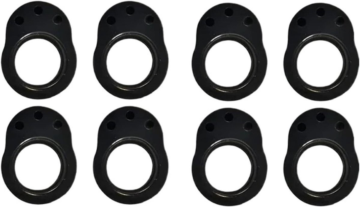 Deurstop - Deurklink buffer - Muren beschermen - Verdikt materiaal - 10 stuks - Zwart