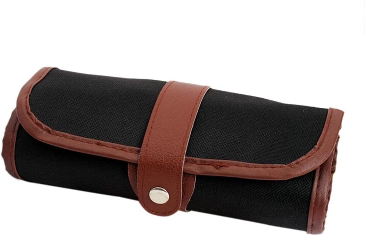 Etui - Opbergtasje - Schoolbenodigdheden - Gemakkelijk schoon - 21 x 40 cm - Zwart