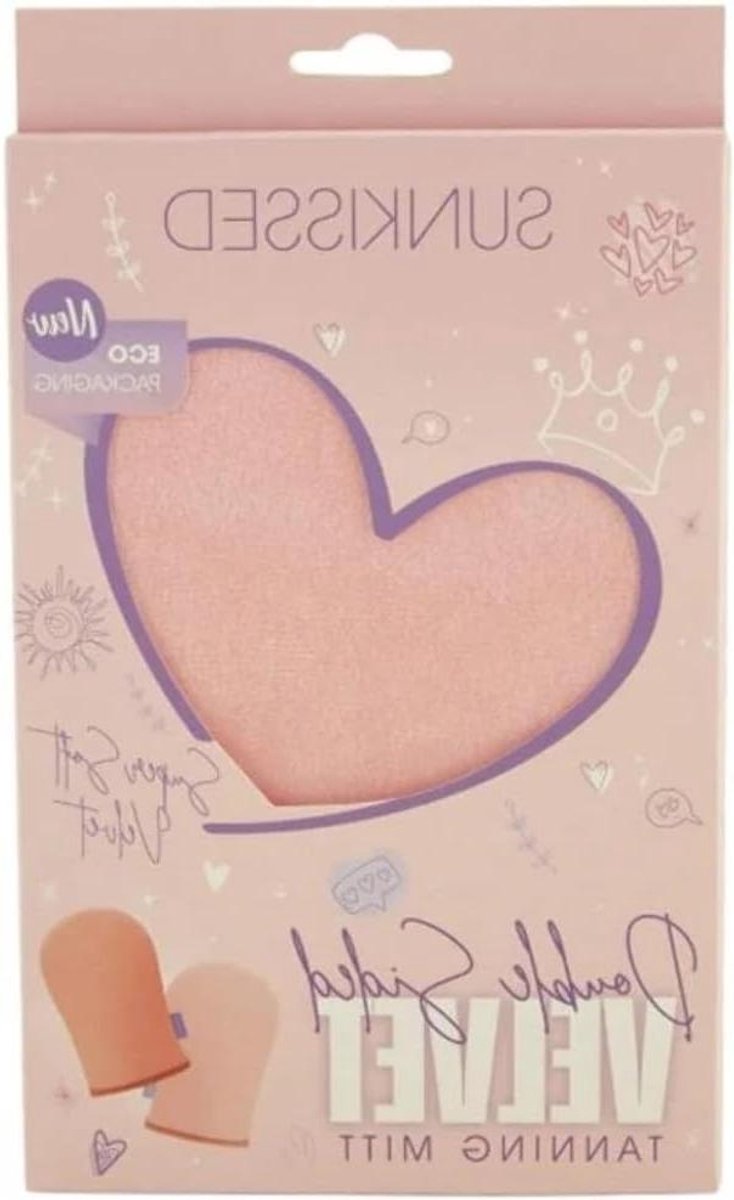 Bruiningshandschoen - Tanning Mitt Duo - Zelfbruinen Aanbrengen - Dubbelzijdig Velvet - 14 x 10 x 5 cm - Niet gespecificeerd