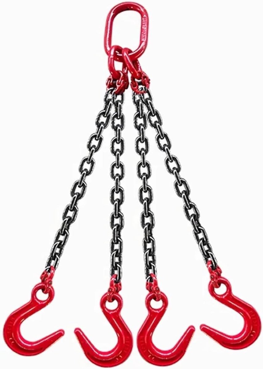Hijsband Ketting - Takel Set - Zwaar Werk - Vier Spankabels - 2 Ton 1 Meter - Niet gespecificeerd