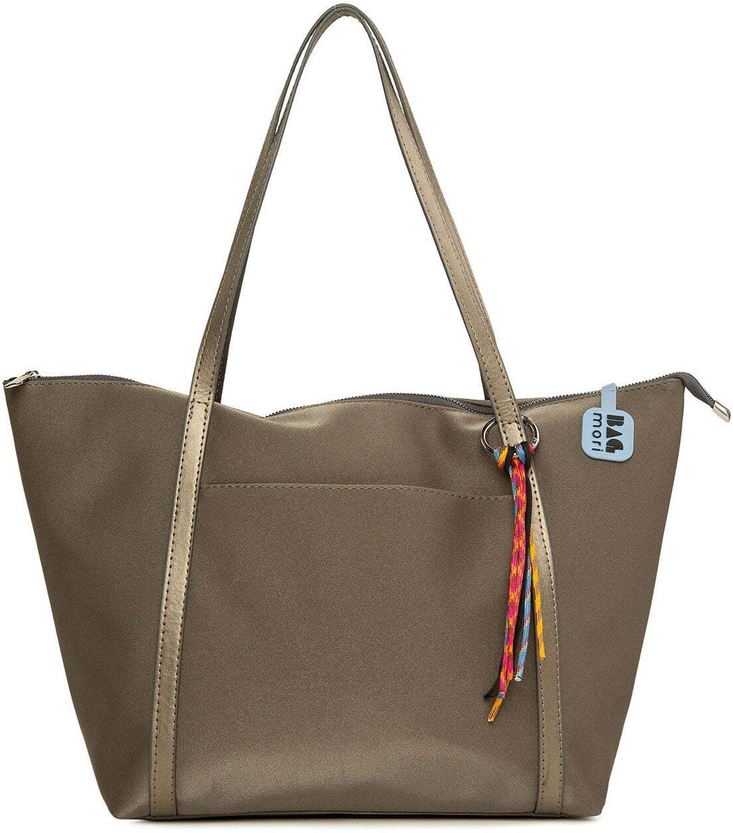 Bagmori Shopper Satijnen Shopper met Multicolor Kwastdetail