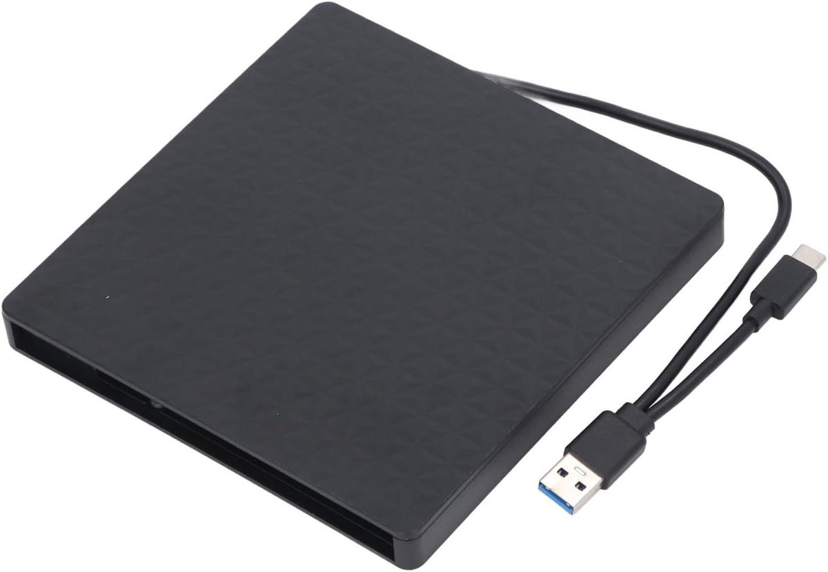 Jiawu Behuizing voor Externe Optische Schijf, Ultradunne 9,5 Mm Compatibele Plug-and-play Externe Dvd-schijfbehuizing, Afneembare Doos voor Optische Schijf met Type C USB 3.0-interface Laptops