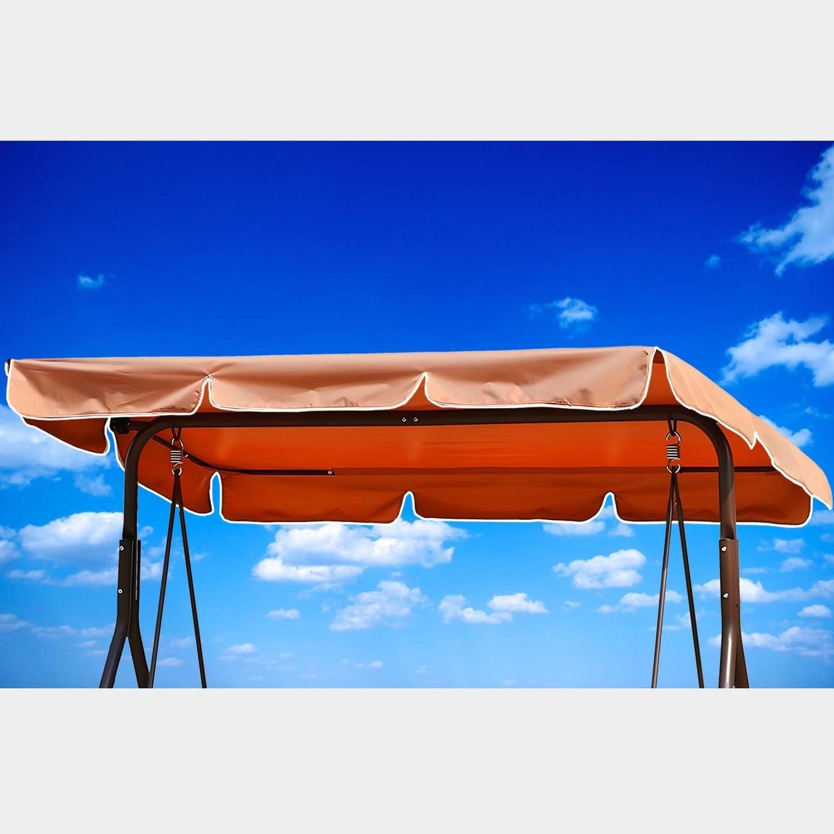 Schommelbank Dak - Vervangend Dak - Buiten Ontspannen - Waterdicht Polyester - 210 x 145cm - Oranje