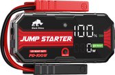 Black Rhino Jumpstarter 5000A – 12V Startbooster Auto en Camper – Accubooster 24000mAh – Tot 12L Benzine / 7L Diesel – Met LED-scherm & Powerbank (100W)– Incl. Zaklamp & Opbergkoffer