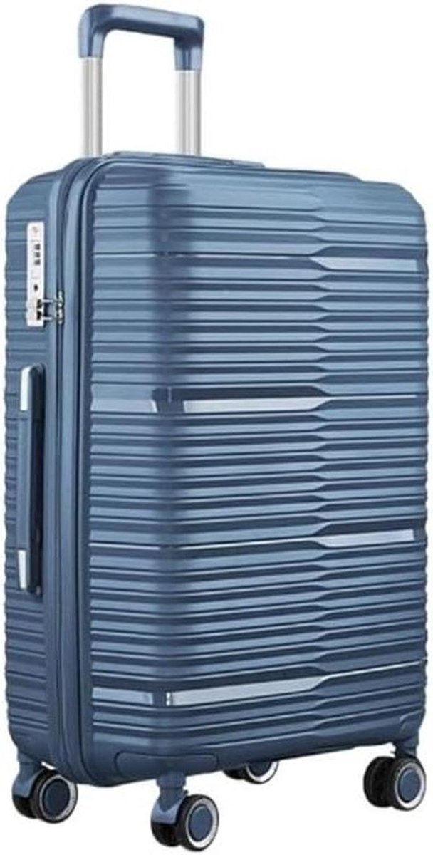 Reiskoffer Bagage - Hardshell Spinner - Lange Reizen - TSA Cijferslot - 28 inch - Blauw