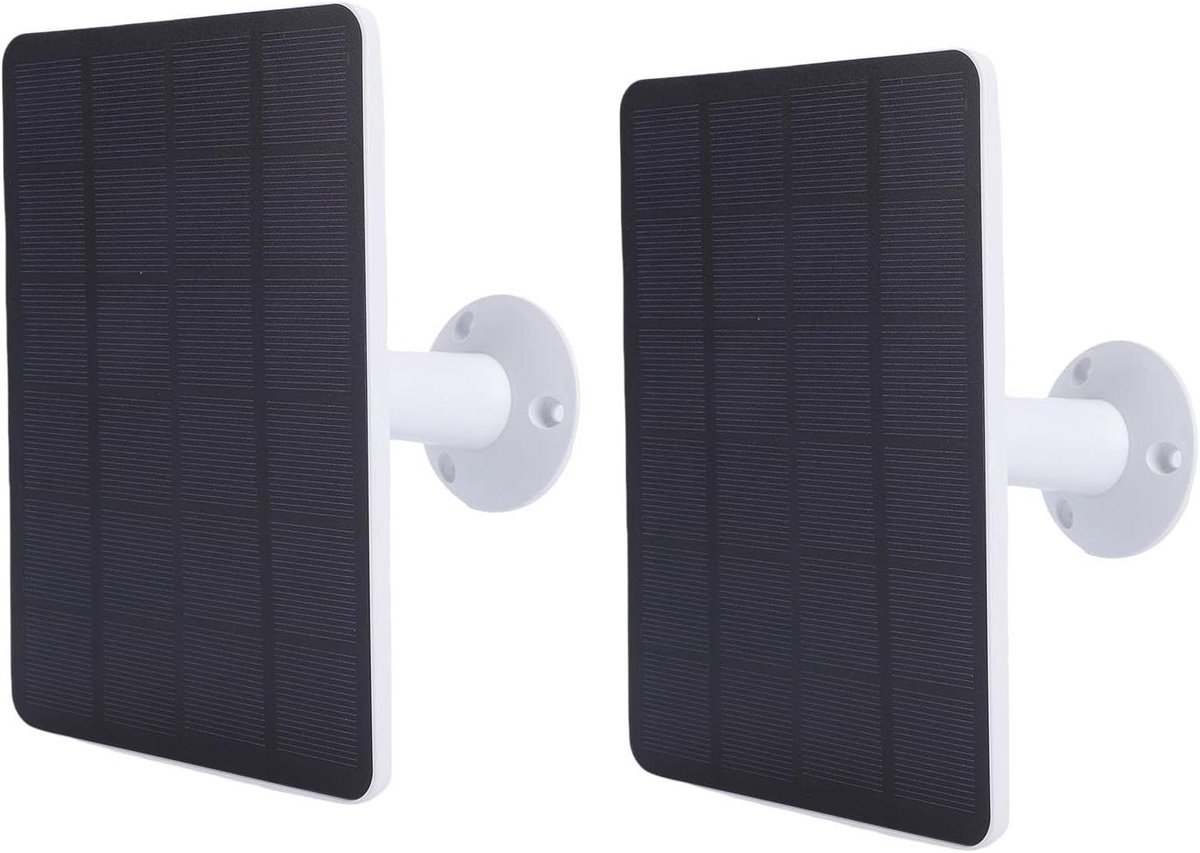 Garosa 10W Zonnepaneel voor Ring Camera 10W Zonnelader voor Buitencamera Zonne-energiepaneel met 9,8ft Kabel IP65 Waterdicht DC USB C Micro USB-poorten Compatibel met Ring Cam Stick