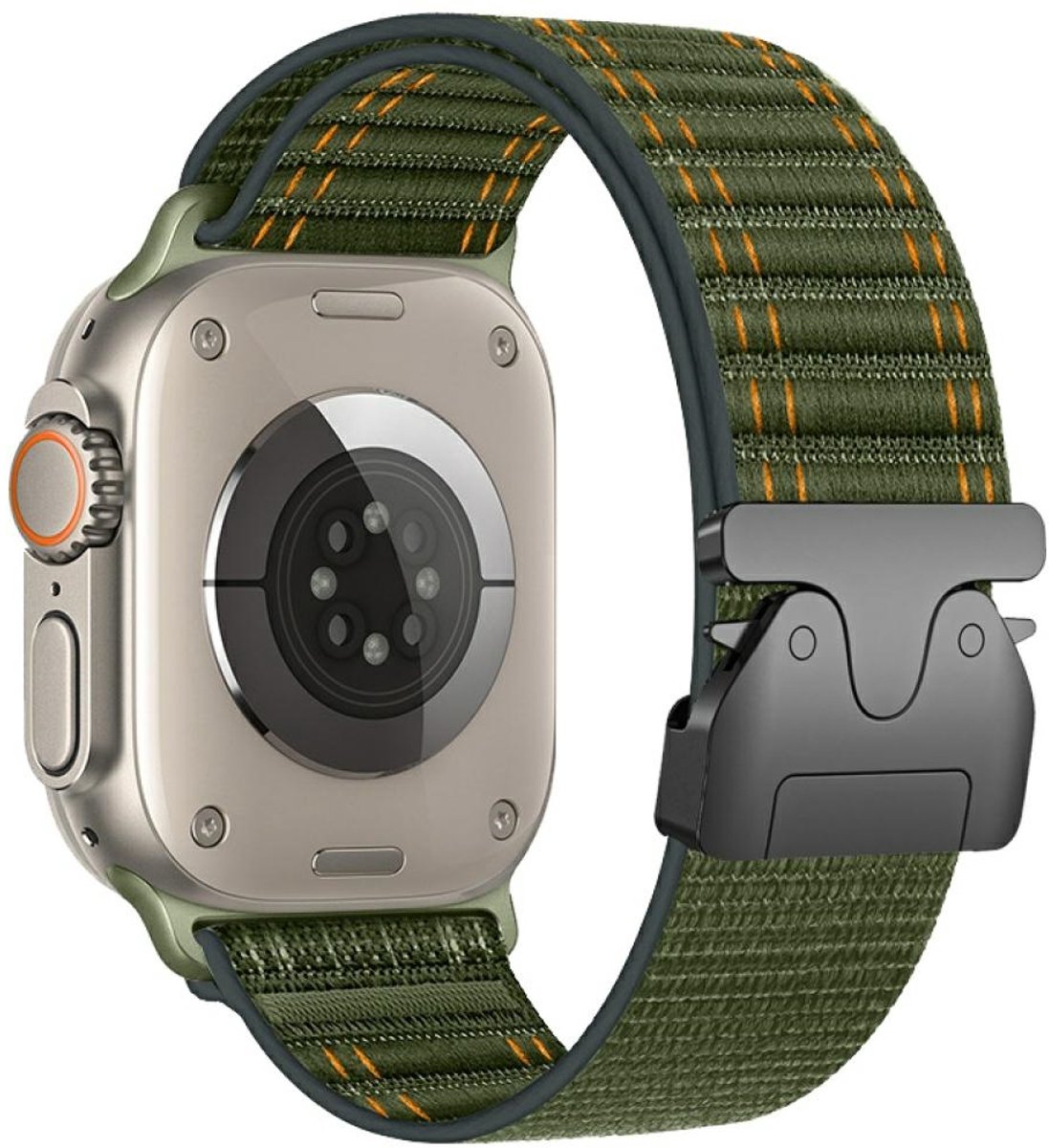 Beline Geweven Nylon Diagonale Parachuteband Voor Apple Watch 42 44 45