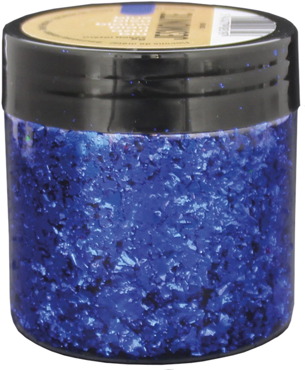 Metalen vlokken 5gr Blauw