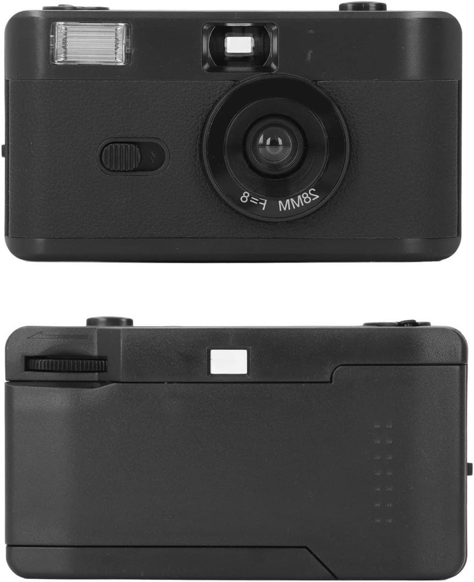 Filmcamera Herbruikbaar - Analoge Camera - Creatief Fotograferen - Focusvrije Lens - 35mm Film - Zwart