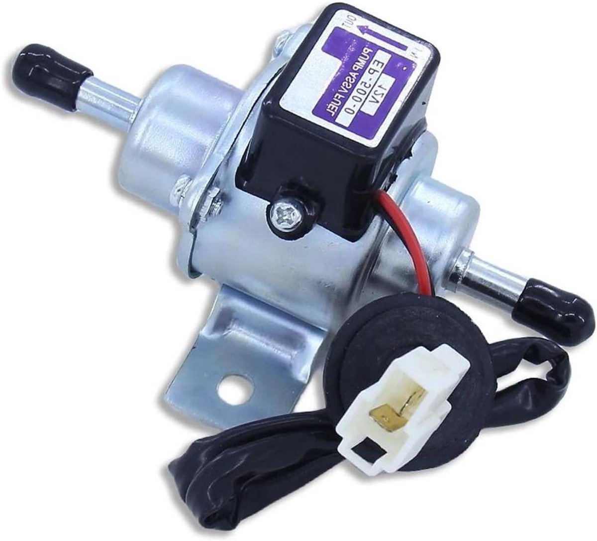 Elektrische Brandstofpomp - Brandstofpomp Universeel - Brandstof Toevoeren - Lage Druk 3-5 Psi - 12V - Zwart