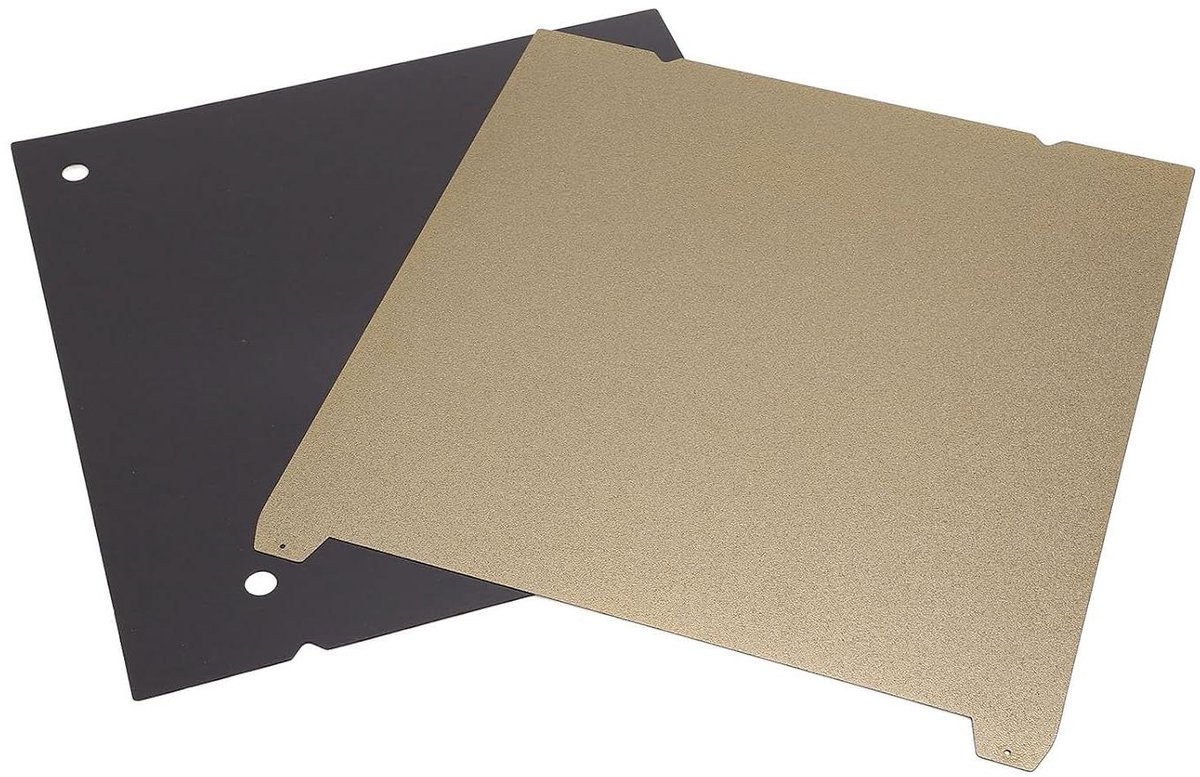 Printplaat - Bouwplaat Dubbelzijdig - 3D Printen - Flexibel Veerstaal - 315x310 mm - Zwart
