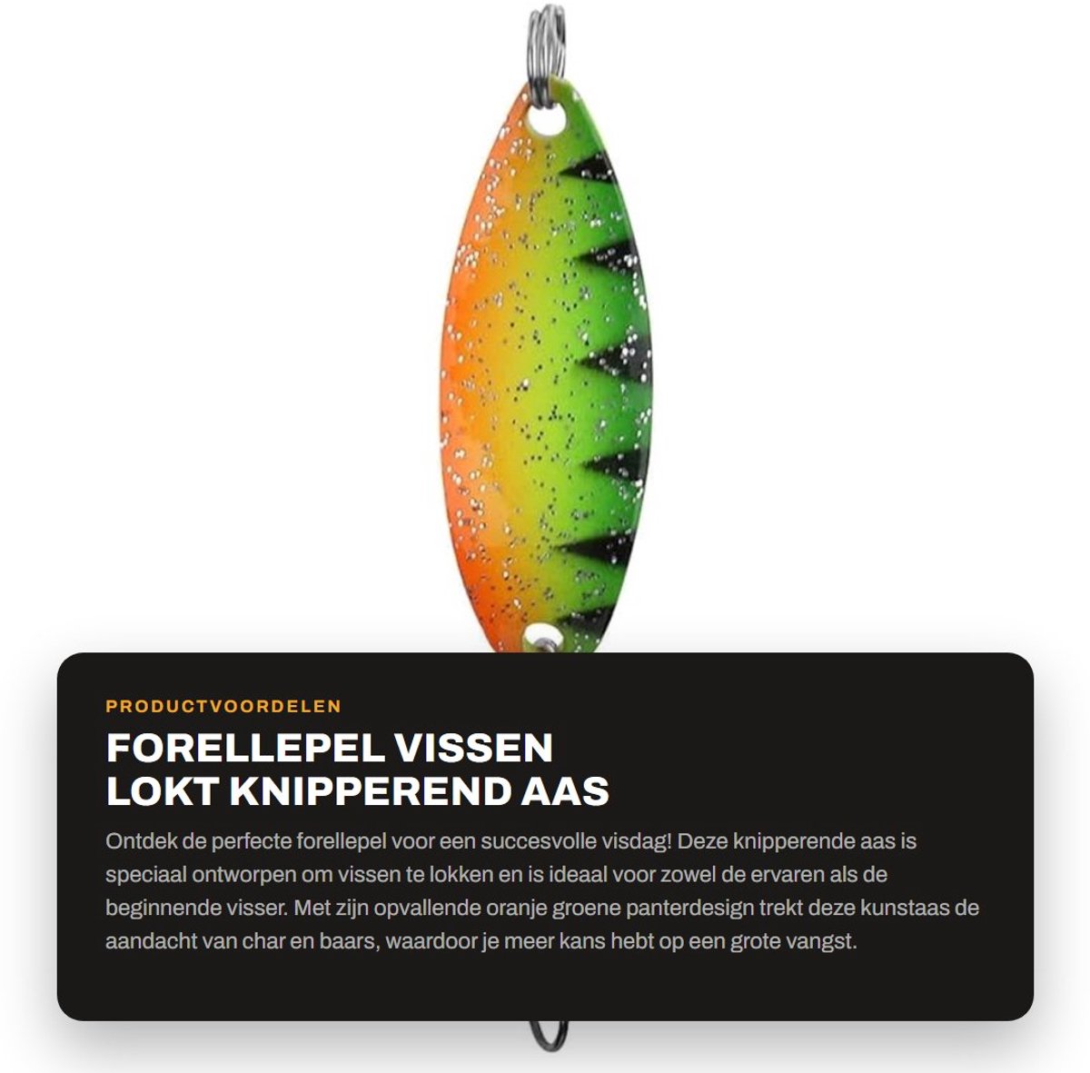Dailygoods- Forellepel knipperend aas - Kunstaas Snoek - Kunstaas Roofvis - Kunstaas Set - Vissen met vrienden - Geschikt voor spinvissen
