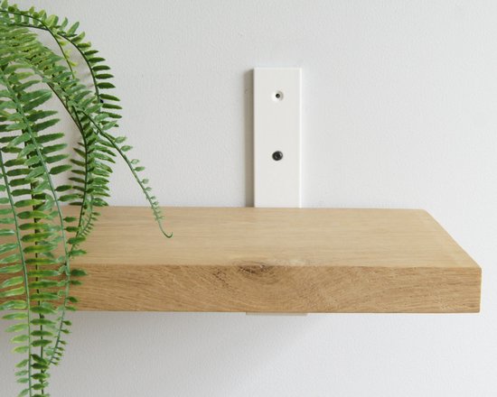 Foto: Sterkstael vesta industri le plankdrager blanc stalen wandplank steun voor plank vanaf 20 cm tot 30 cm kleur wit inclusief bevestigingsmateriaal poedercoating wandsteun 1 stuk