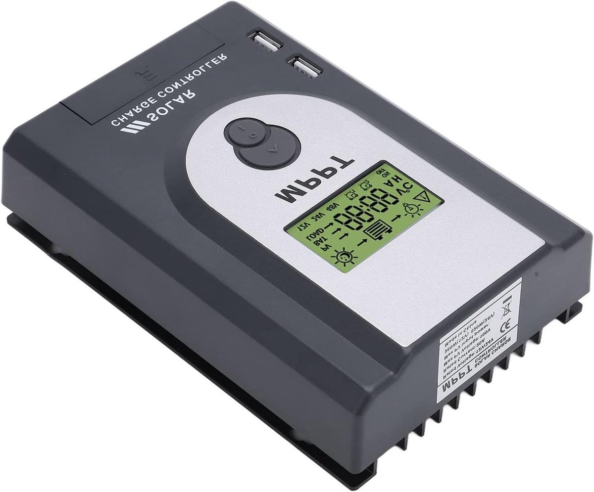 Zonne Energie Controller - Laadregelaar - Energie Beheer - MPPT Technologie - 10A - Zwart