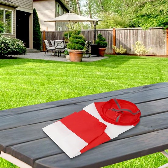 Windzak - Windmeter - Windrichting meten - Hoge zichtbaarheid - 80 cm - Rood wit — afbeelding 2