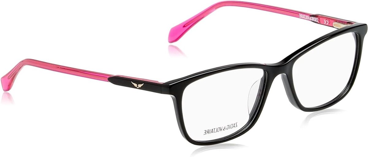 Dames Bril - Montuur Brillenglas - Dagelijks Gebruik - Glinsterend Effect - 52 mm - Zwart