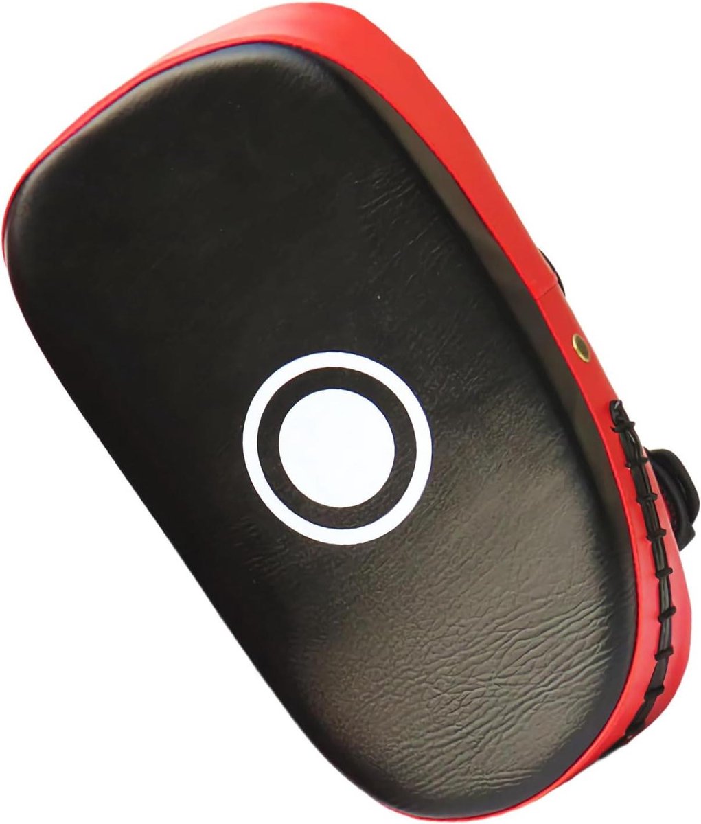 Bokspads Gebogen - Oefen Kussens - Vechtsport Training - Ergonomisch Gebogen Design - 37 cm Lengte - Zwart