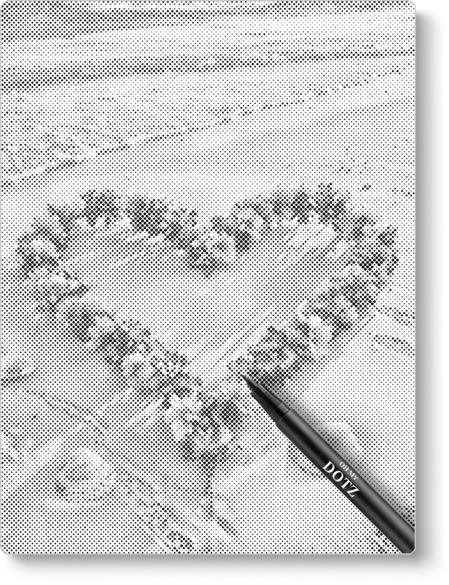 Bloemen Hart Op Strand | Dot painting | 40x50cm | Dot painting | Oh My Dotz | Dots stippen | Diamond painting & Schilderen op nummer alternatief | Happy hobby