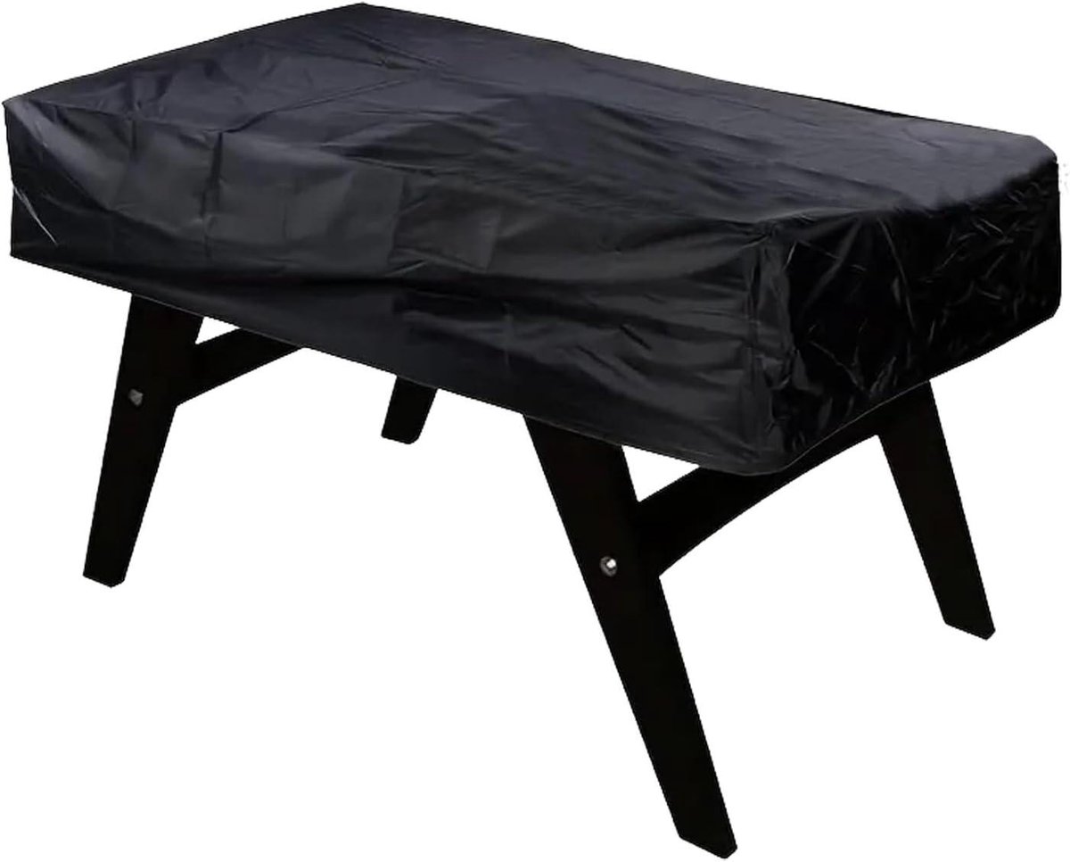 Voetbaltafelhoes - Tafelkleed Kicker - Tafel Beschermen - Waterdichte Coating - 160 x 115 x 50 cm - Zwart