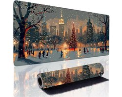 Yellow Mouse Pad, 100 x 40 cm, Desk Mat, Plant, Waterproof and Dirt-Repellent, Mouse Pad Improves Precision and Speed, Non-Slip Underhand Mat, Office for Gamer, Computer, Gift CP-M