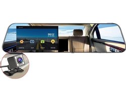 Auto DVR Spiegel - Dashcam Recorder - Veilig Rijden - Dubbele Lens - 4.5 Inch Scherm - Zwart