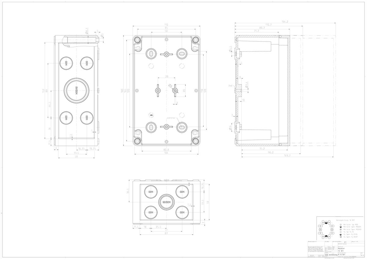Image of Spelsberg TK PS 1811-11-tm Installatiebehuizing 180 x 110 x 111 Polycarbonaat, Polystereen (EPS) Grijs-wit (RAL 7035) 1