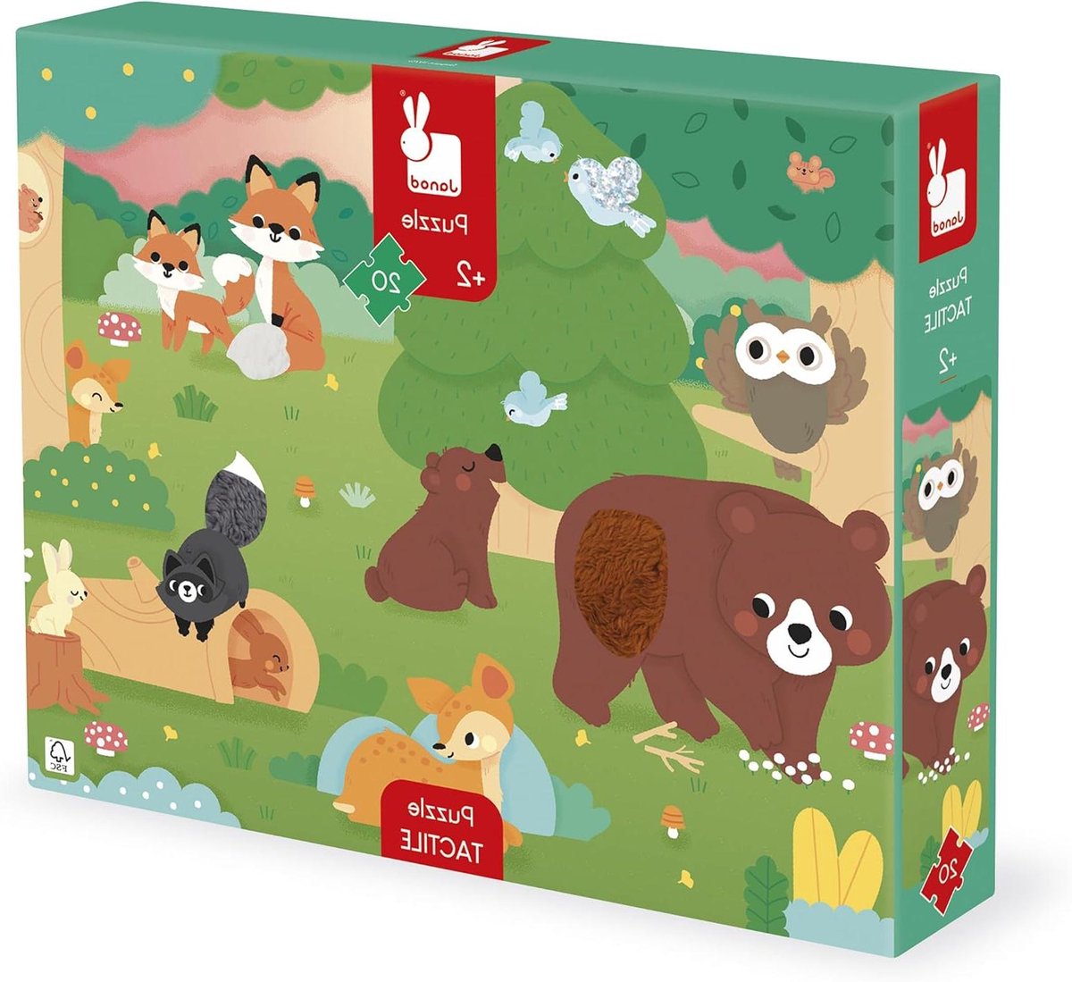 Tactiele Puzzel Boerderij - Kinderpuzzel Sensorisch Spel - Fijne Motoriek Ontwikkelen - 7 Gestructureerde Delen - 20 Stuks 65x50cm - Meerkleurig