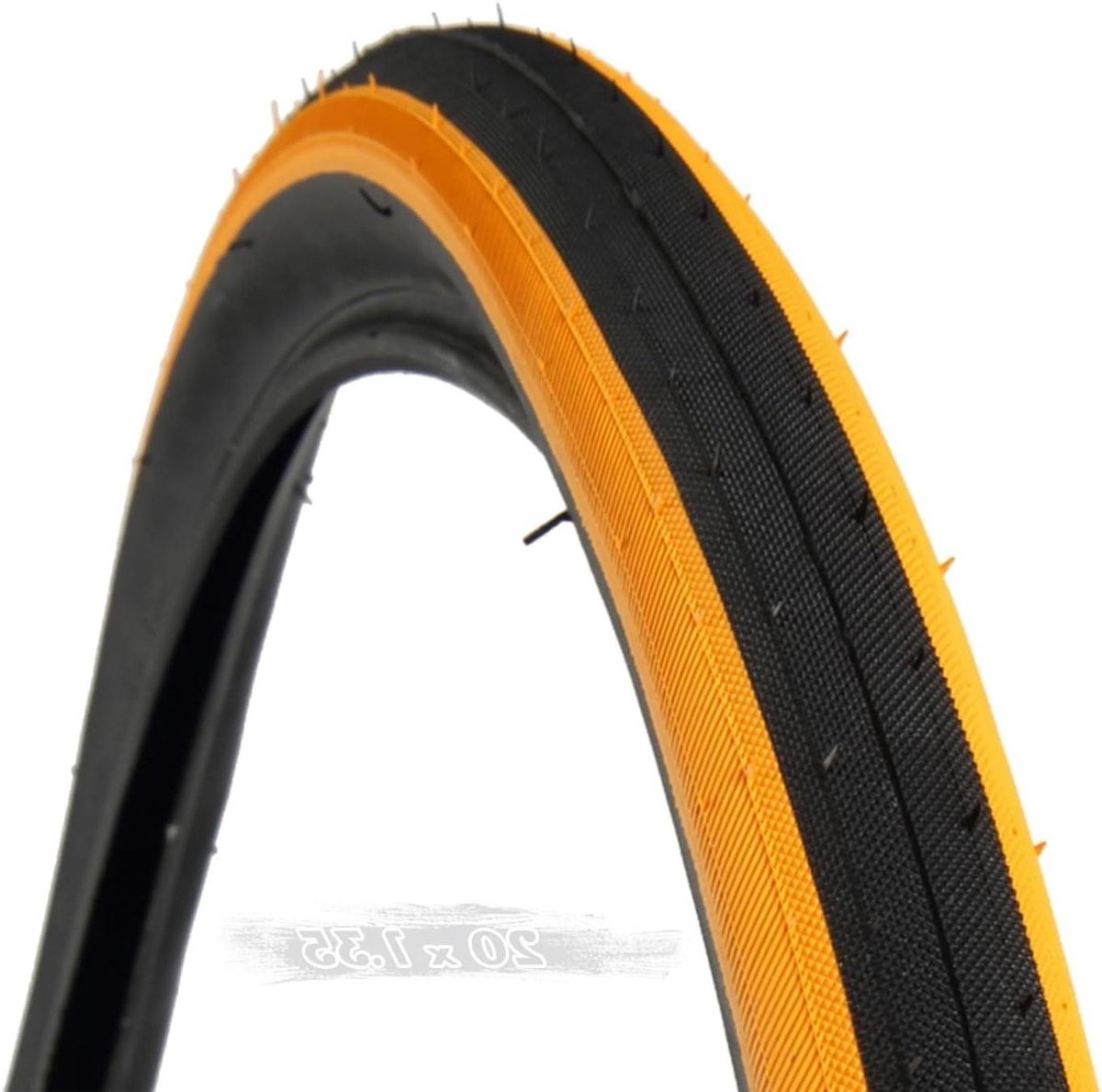 Fietsband 20x1.35 - Vervangband Stadsfiets - Soepel Fietsen - Slikprofiel Lage Weerstand - 20 Inch - Oranje