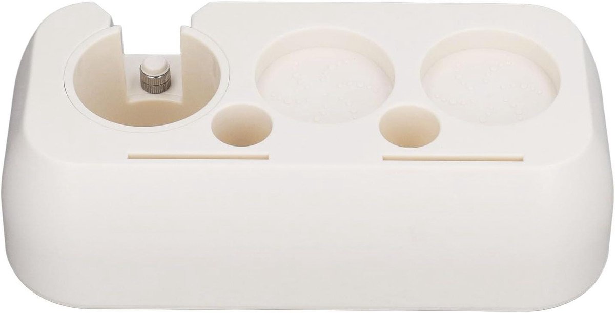 Koffie Tamper Station - Tamper Houder - Koffie Bereiden - Praktisch Hulpmiddel - 27 x 14 x 9 cm - Beige