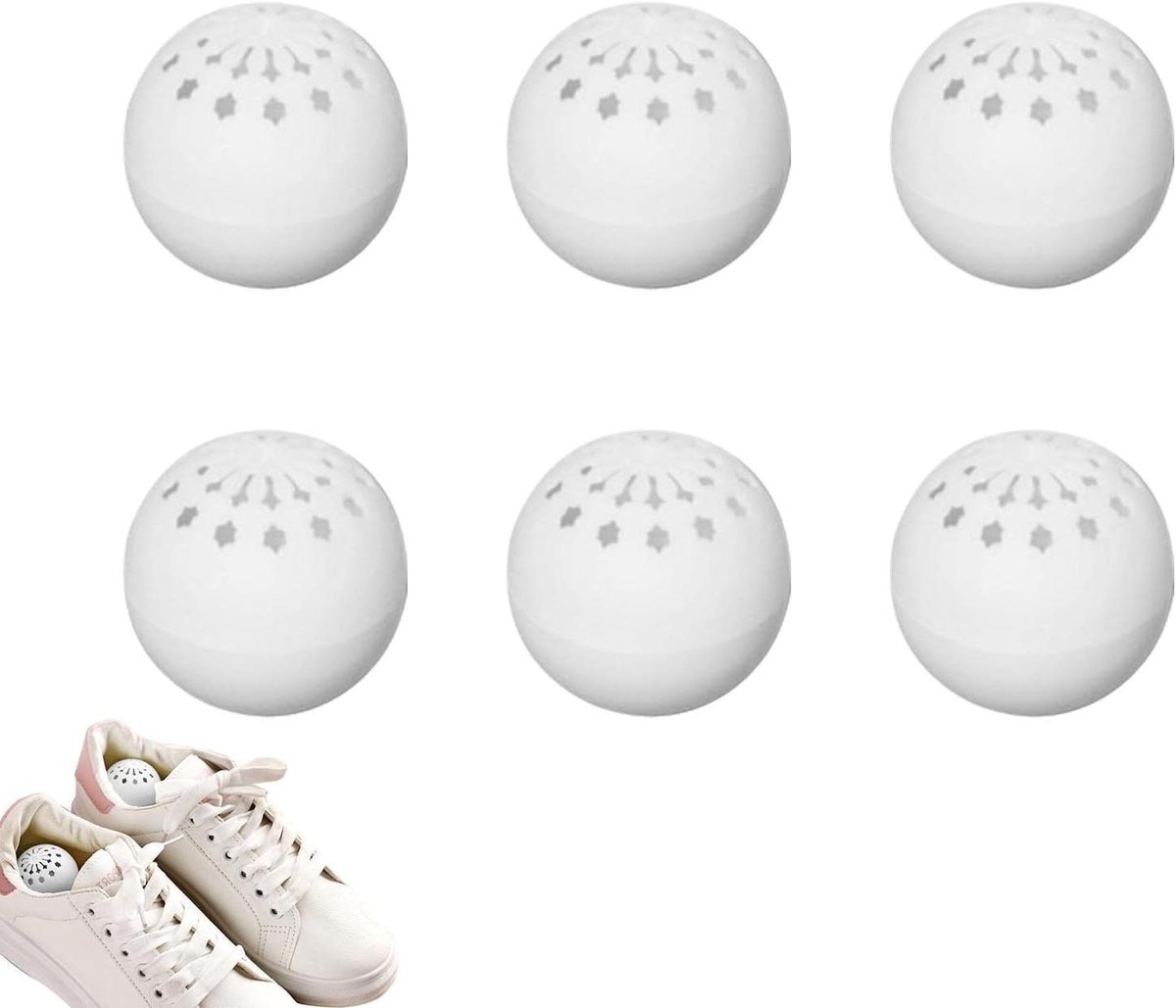 Schoen Geurballen - Luchtverfrisser Ballen - Schoenen Opfrissen - Natuurlijke Ingrediënten - 6 Stuks - Groen