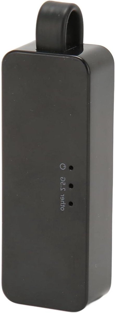 USB naar RJ45 2500M adapter, plug and play ethernetadapter, USB naar Ethernet 2,5G adapter met hoge snelheid bekabelde verbinding, draagbare LAN-netwerkadapter voor (USB 3.0 zwart)