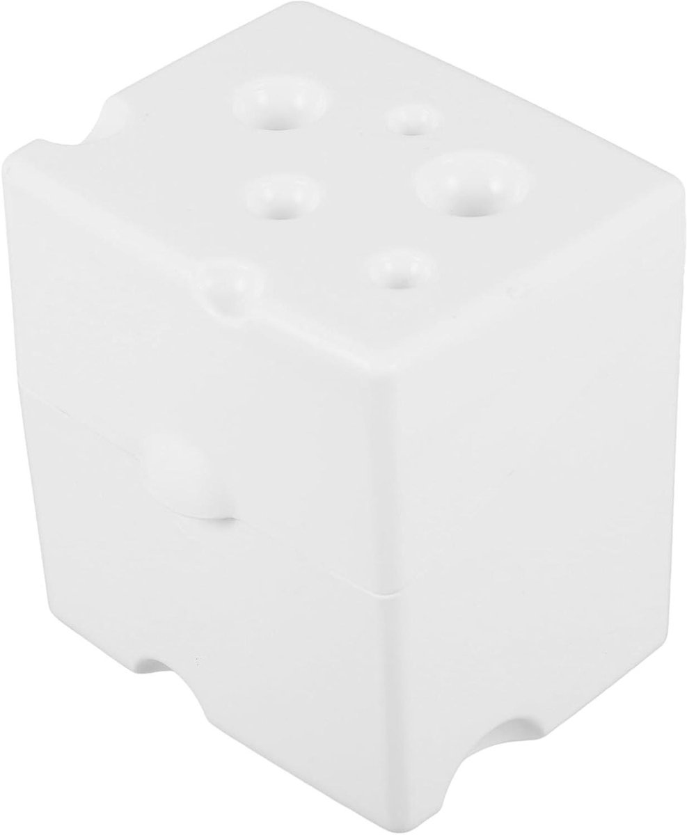 Kaas Snij Plaat - Opslag Bakje - Koelkast Organisatie - Met Deksel - 10.5x10x8cm - Wit