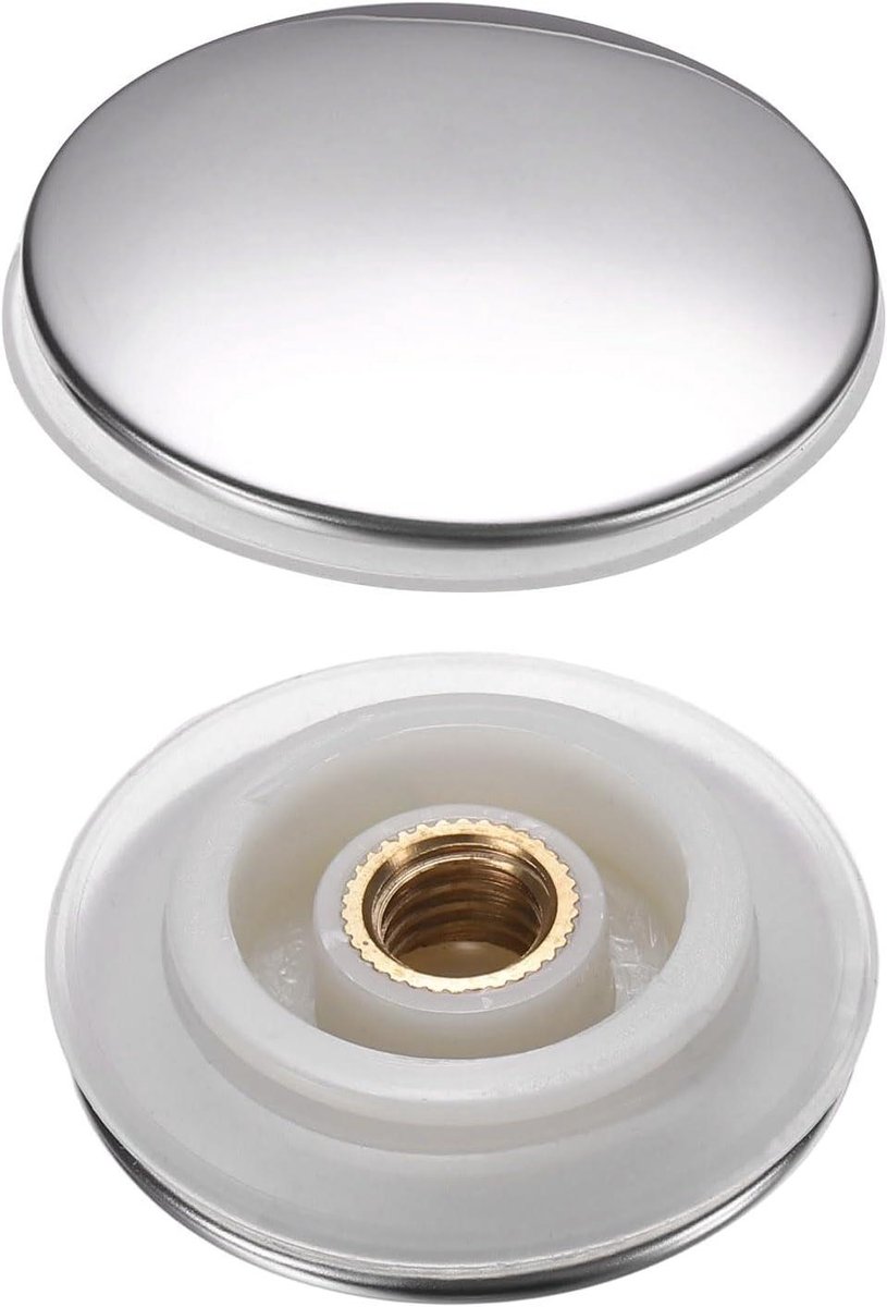Gootsteenstop - Afvoerstop - Water Vasthouden - Drukknop Bediening - 355 mm - Zilver