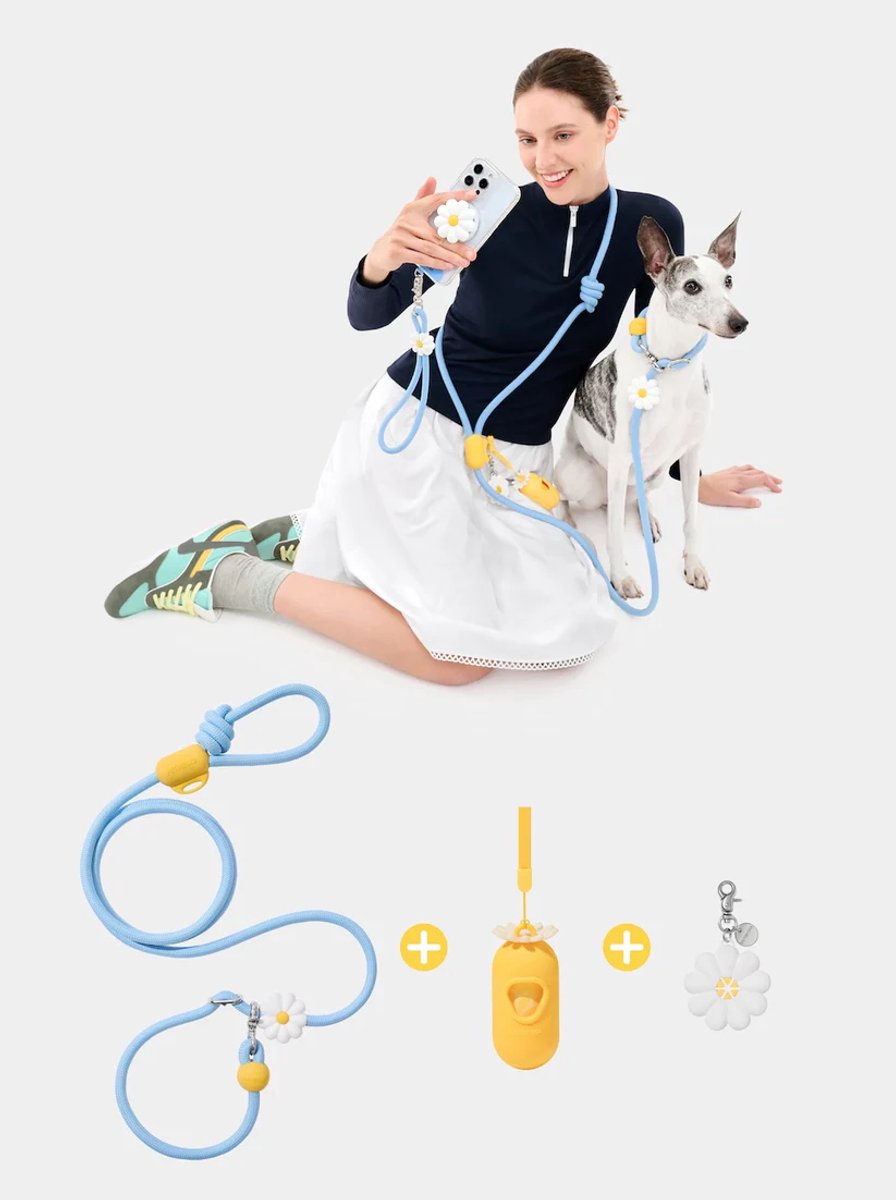 Vetreska - Connect 3-in-1 Hondenriem Diasy- Handsfree & Verstelbaar