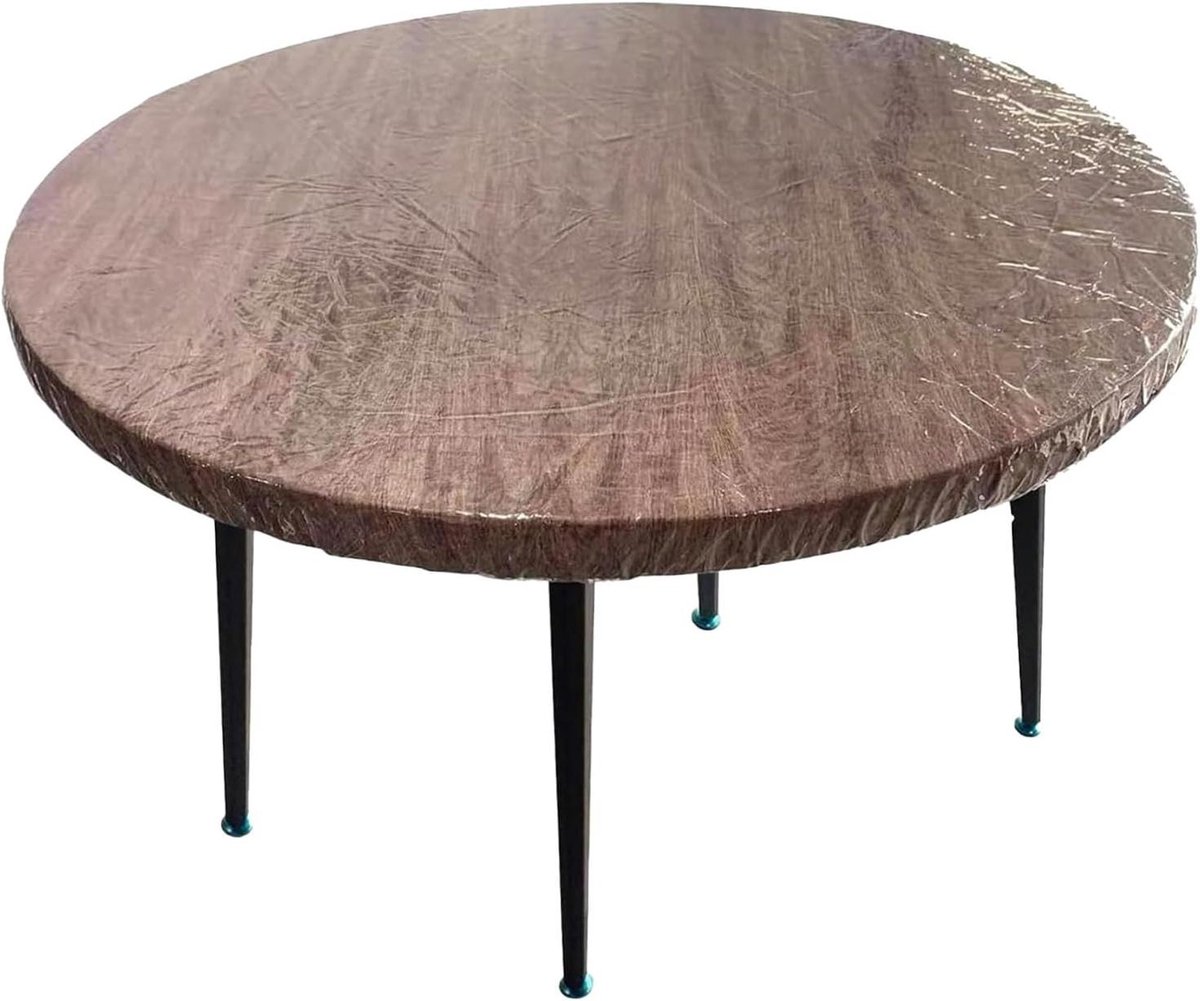 Ronde Tafelbeschermer - Tafelhoes - Tafel Beschermen - Elastisch Koord - 122-178 cm - Transparant