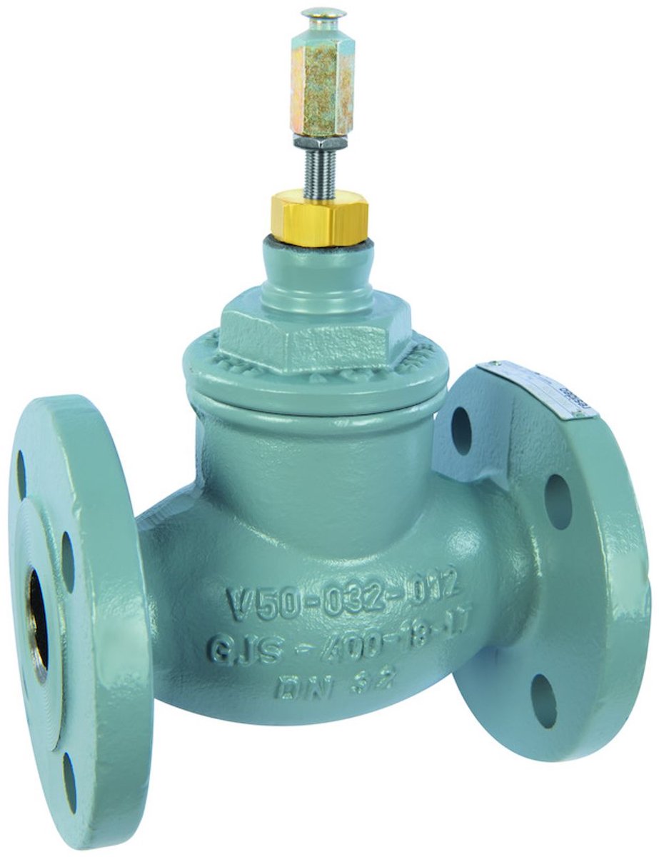 Resideo Tweewegklep DF-B-NI nodulair gietijzer, PN16, flens DN65, kvs 63, DF65B63NI-SV