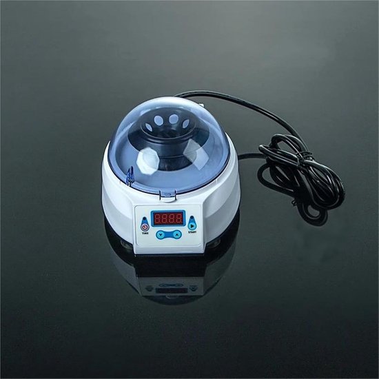 Mini Laboratorium Centrifuge - Kleine Machine - Experimenten Uitvoeren - 8000 RPM Snelheid - 8 Buisjes Capaciteit - Wit — afbeelding 4