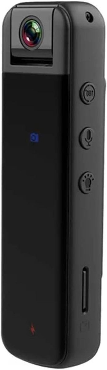 Mini Camera - Draagbare Recorder - Beveiliging Opnemen - Infrarood Nachtzicht - 1080p HD - Zwart