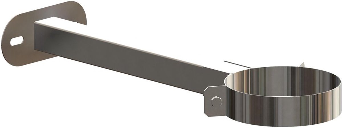 ATEC Muurafstandhouder 50-360mm DN100/150 RVS blank inkortbaar, 702745