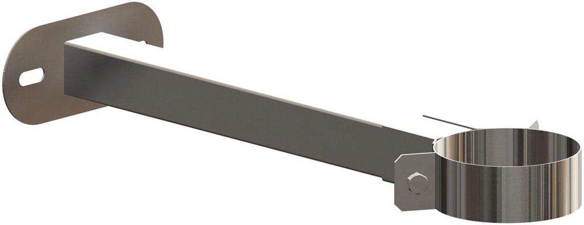 ATEC Wandafstandhouder 50-360mm DN60/100 RVS blank inkortbaar, 700745