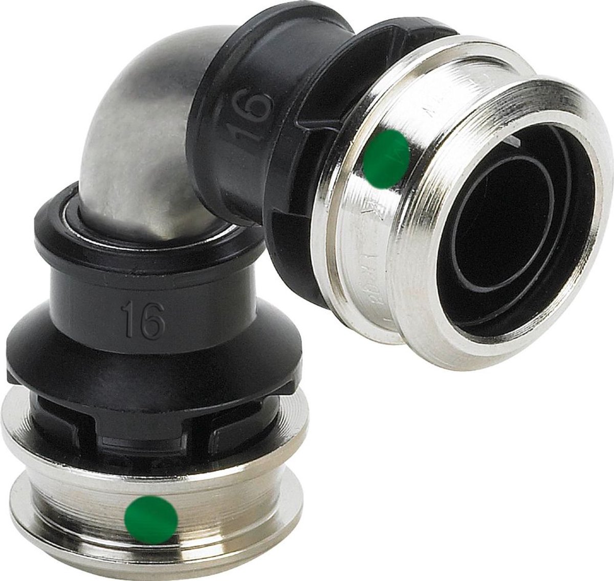 Viega Raxinox-bocht 90 graden, d 20mm staal roestvrij Modell 4416, 723484